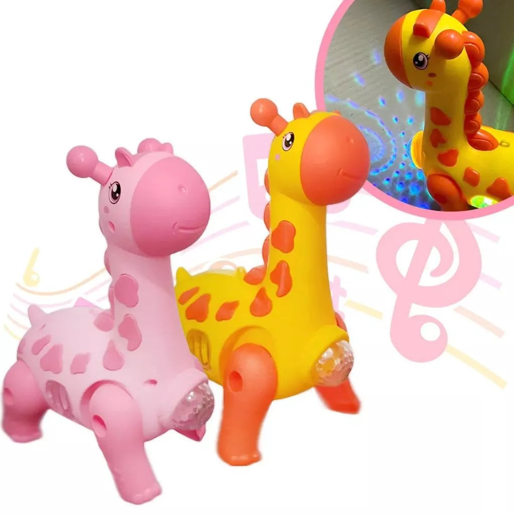 Kit Brinquedo Caranguejo Fujão + Girafa Dançarino Musical